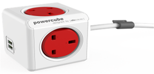 Picture of PowerCube Extended 1.5m UK (Red color)